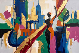 Abstract Urban Silhouette by Markus Gann