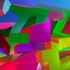 LA Tez One 5 #2 von Pat Bloom - Moderne 3D, abstracte kubistische en futurisme kunst