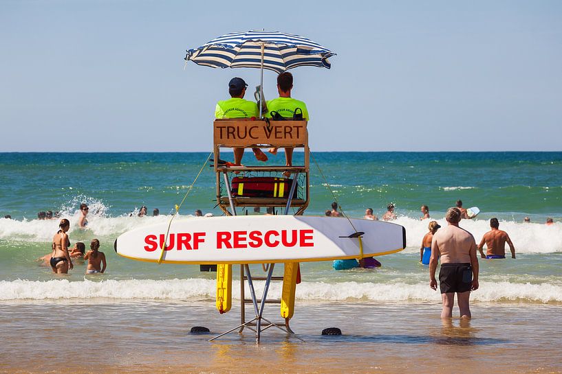 Brigade de sauvetage sur la plage du Cap Ferret en France par Evert Jan Luchies