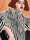 Stripes: a fantasy painting of a woman by Hella Maas thumbnail
