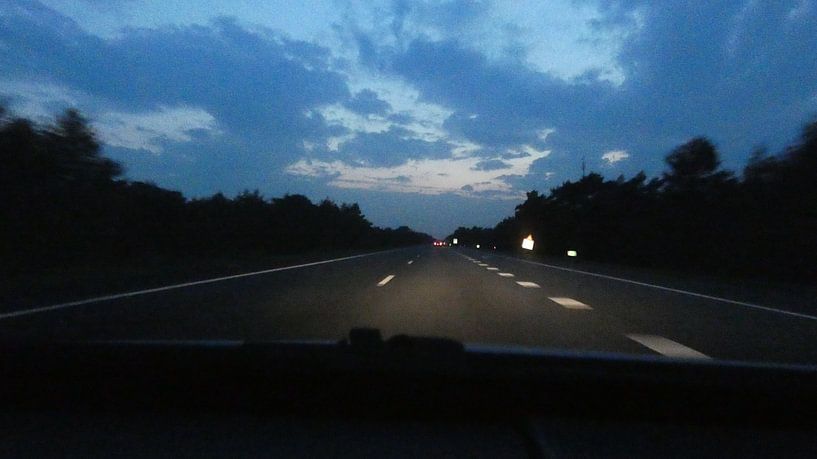 Highway road A1 Netherlands by Veluws