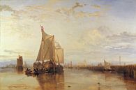 Dordrecht: Frachtschiff bei Windstille, Joseph Mallord William Turner von Meesterlijcke Meesters Miniaturansicht