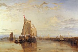 Dort of Dordrecht: De Dortse pakketboot van Rotterdam bij windstilte, Joseph Mallord William Turner