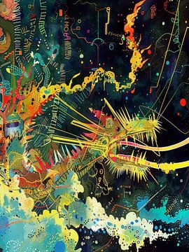 Drakenstijl Abstract van TOAN TRAN