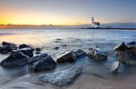 Leuchtturm Marken, Niederlande von Peter Bolman Miniaturansicht