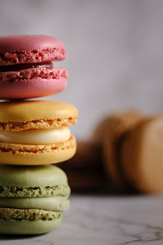 Macarons colorés