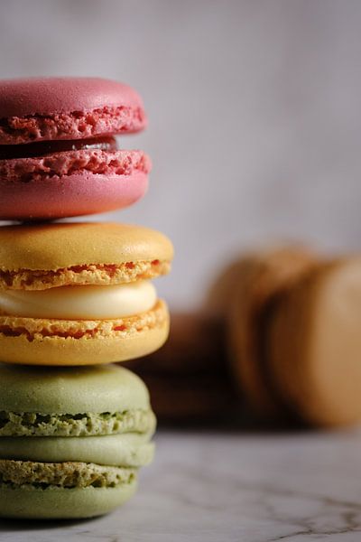 Bunte Macarons von Sidney van den Boogaard