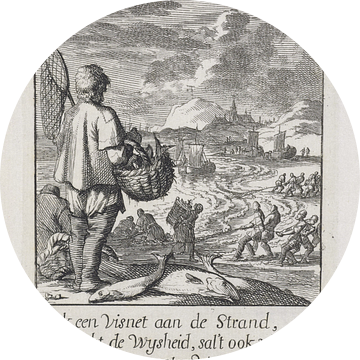 Jan Luyken, Visser, 1694 van Atelier Liesjes