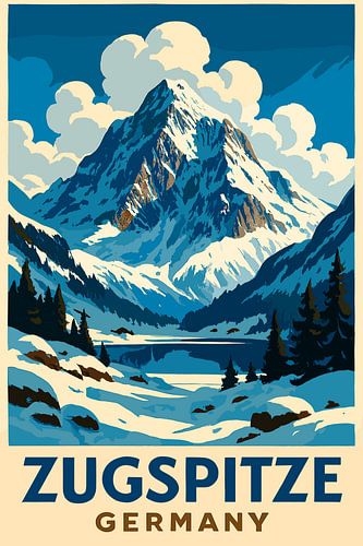 Vintage-Reise Zugspitze Deutsch