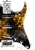 Guitar 34 music art black and gold #guitar #music
