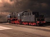 Steam locomotive in surrealistic landscape by Robin Jongerden thumbnail