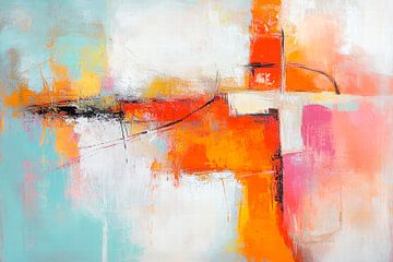 Colourful abstraction - energetic and modern by Poster Art Shop