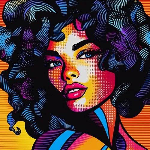 Portrait pop art