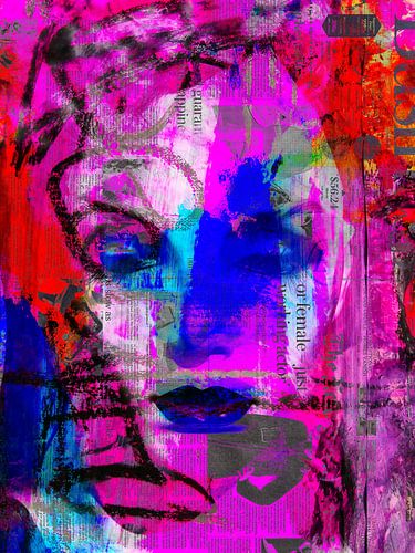 Blauwe ogen en lippen