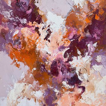 Flames in purple and orange