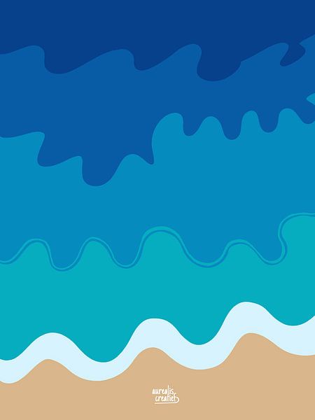 Strand und Wellen von Aurealis Creatief