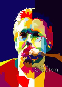 Eric Clapton Pop Art Illustratie van Artkreator