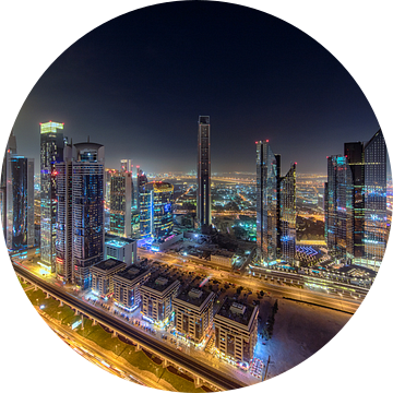 Dubai International Financial Centre vanaf  Shangri La Hotel van Rene Siebring