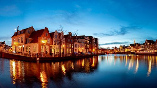 Blue hour above the Korte Spaarne