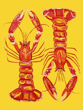 Langoustines On Yellow, Alice Straker by 1x