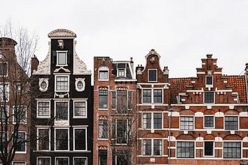 Maisons sur les canaux d'Amsterdam sur Marika Huisman fotografie