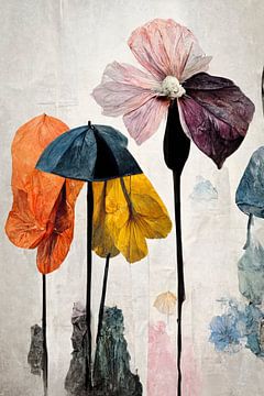 Paraplu bloemen nr. 2 van Treechild