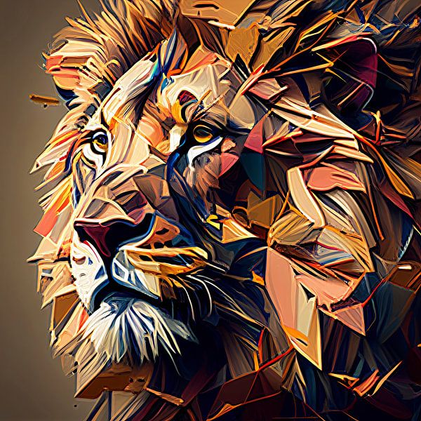 Löwe in 3D von Harvey Hicks