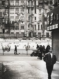 Fahrspur in Shanghai von Erik Juffermans