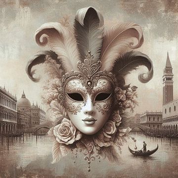 Venetian mask by Nicolette Vermeulen