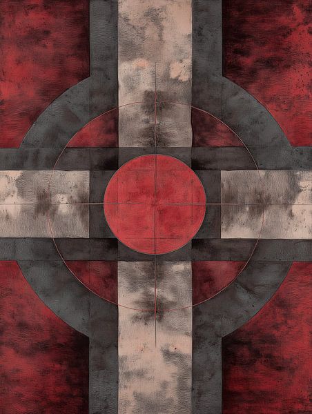 Office Wall Decoration | Red Ash by Eye catching paintings