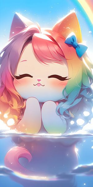 Princesse arc-en-ciel par Hilde Remerie Photographie et art numérique