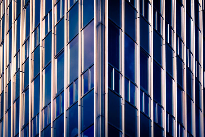 Detail der modernen Architektur, Paleiskwartier, 's-Hertogenbosch, Niederlande von Marcel Bakker