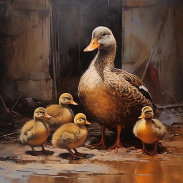 Familie Ente von TheXclusive Art