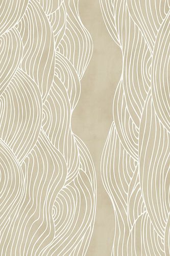 Moderne abstracte kunst. Organische minimalistische lijnen nr. 6