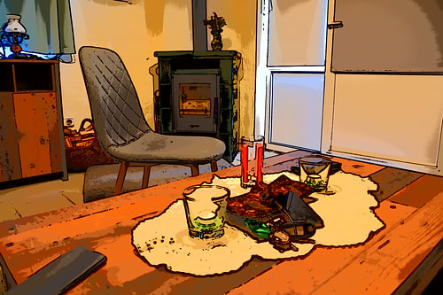 illustration living room