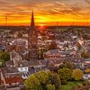 Drohnenpanorama des Sonnenaufgangs bei Bocholtz von John Kreukniet