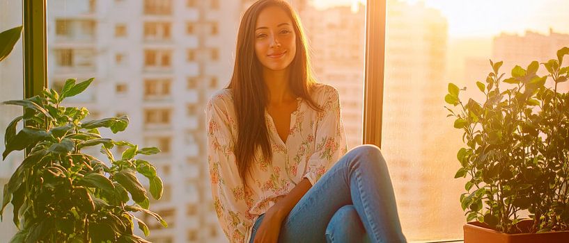 Sonnenstrahlen und Gemütlichkeit von Poster Art Shop