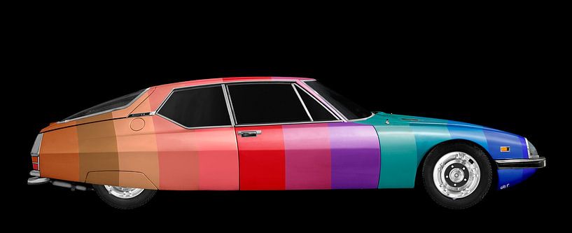 Citroen SM Art Car in multi-color von aRi F. Huber