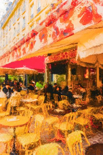 On a terrace in Paris