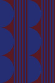 Bold colors and stripes collection. Navy blue and brown no. 5 by Dina Dankers