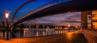 De Hoge Brug in Maastricht tijdens zonsondergang van Geert Bollen thumbnail