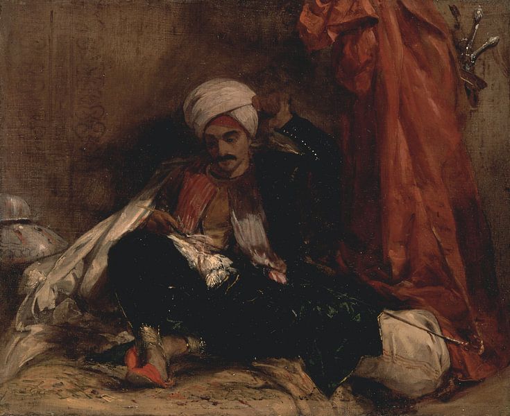 Seated Turk, Richard Parkes Bonington by Masterful Masters