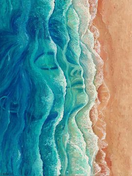 Life Comes In Waves van Estella Veldmeijer