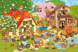 In the Easter Bunny Village by Marion Krätschmer