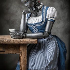 The waiting mechanics by Klaus Tesching - Art-AI