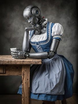 The waiting mechanics by Klaus Tesching - Art-AI