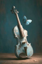 Violon avec papillon