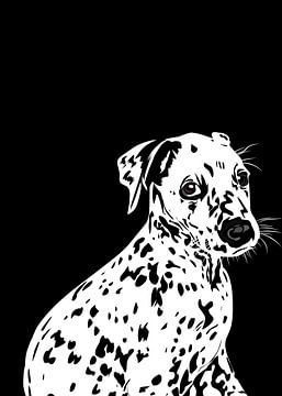 Dalmatiner Hund in Vektor von IHSANUDDIN .