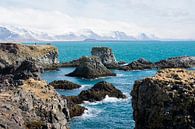 Felsformationen vor der Küste von Snaefellsnes in Island von Lifelicious Miniaturansicht
