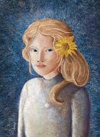 The sunflower pearl girl